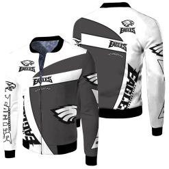 Philadelphia Eagles Fly Eagles Fly 3d Jersey Fleece Bomber Jacket