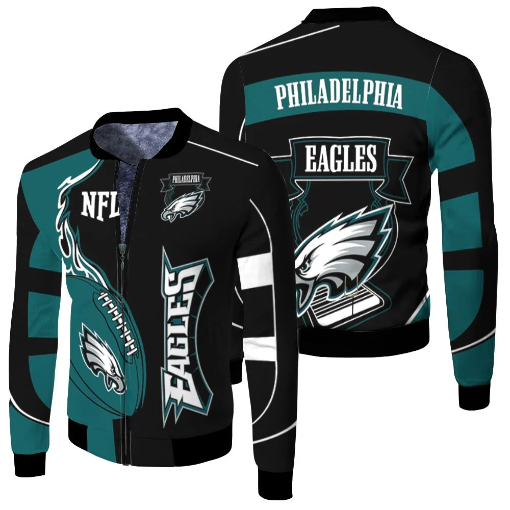 Philadelphia Eagles Nfl Lover 3d Jersey Fleece Bomber Jacket – Teepital –  Everyday New Aesthetic Designs