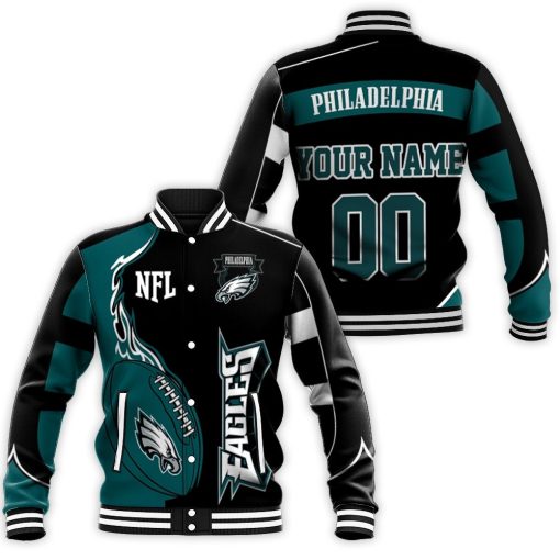 Philadelphia Eagles Nfl Lover Personalized Baseball Jacket