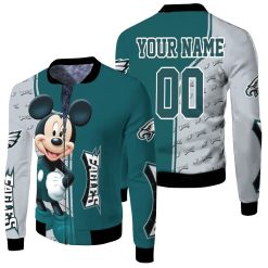 Philadelphia Eagles Personalized Fleece Bomber Jacket