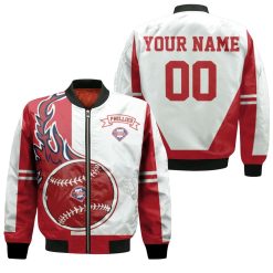 Philadelphia Phillies 3d Personalized Bomber Jacket