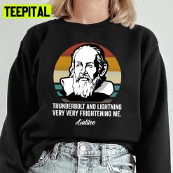 Philosopher Physics Astronomy Galileo Galilei Thunderbolt Lightning Unisex Sweatshirt