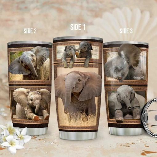 Picture Elephant Stainless Steel Cup