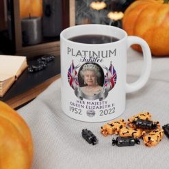 Platinum Jubilee 1952-2022 Mug Rest In Peace Rip Queen Elizabeth Ii