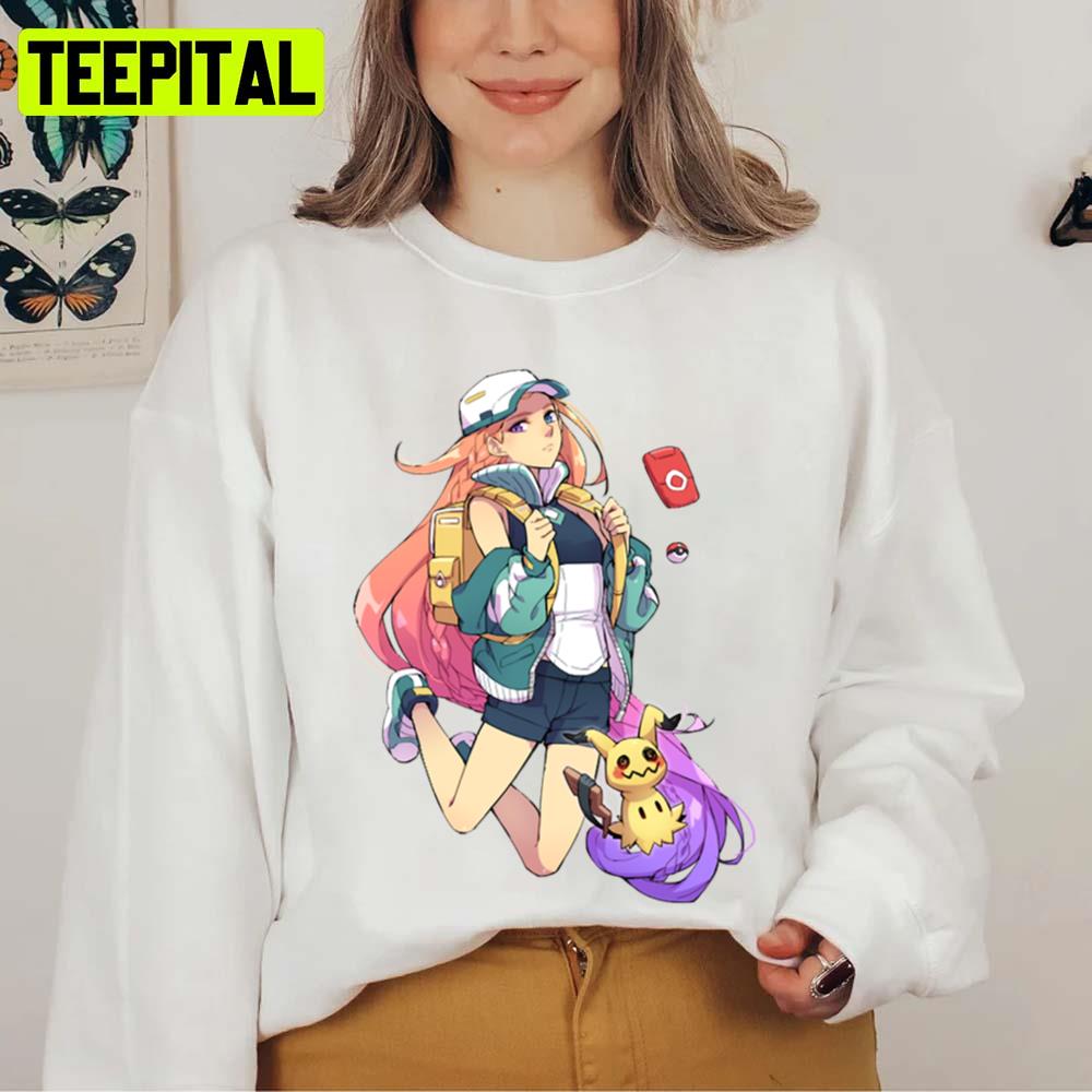 Pokemeon Iconic Illustration Zoe Trainer Unisex Sweatshirt