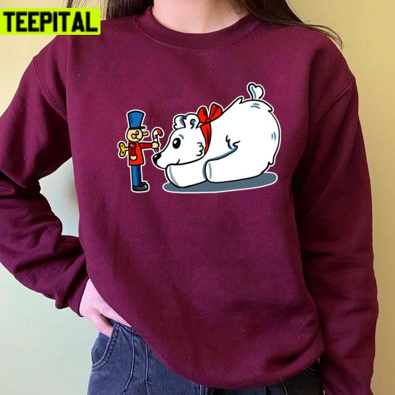 Polar Bear Christmas Graphic Xmas Unisex Sweatshirt