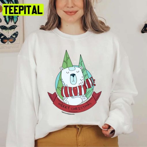 Polar Bear Trending Merry Christmas Unisex Sweatshirt