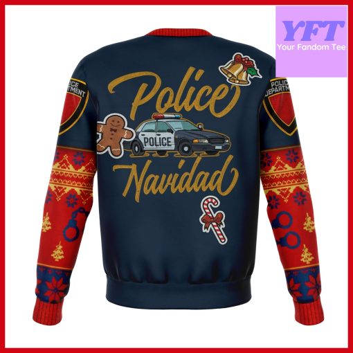 Police Navidad Xmas Police Officer Cops 3d Ugly Christmas Sweater