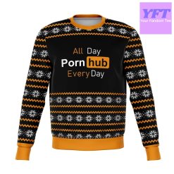 Pornhub Every Day Meme 2 2022 Design 3d Ugly Christmas Sweater