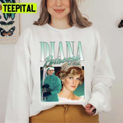 Portrait Of Diana Princess Of Wales 90s Style Unisex Sweatshirt