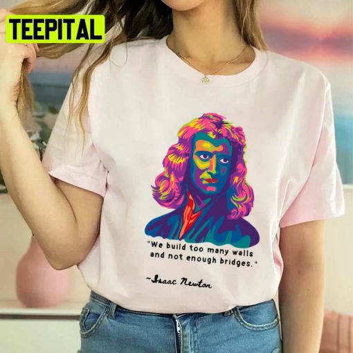 Portrait Retro Design Isaac Newton Unisex Sweatshirt