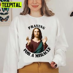 Praying For A Miracle Illustration Unisex Sweatshirt