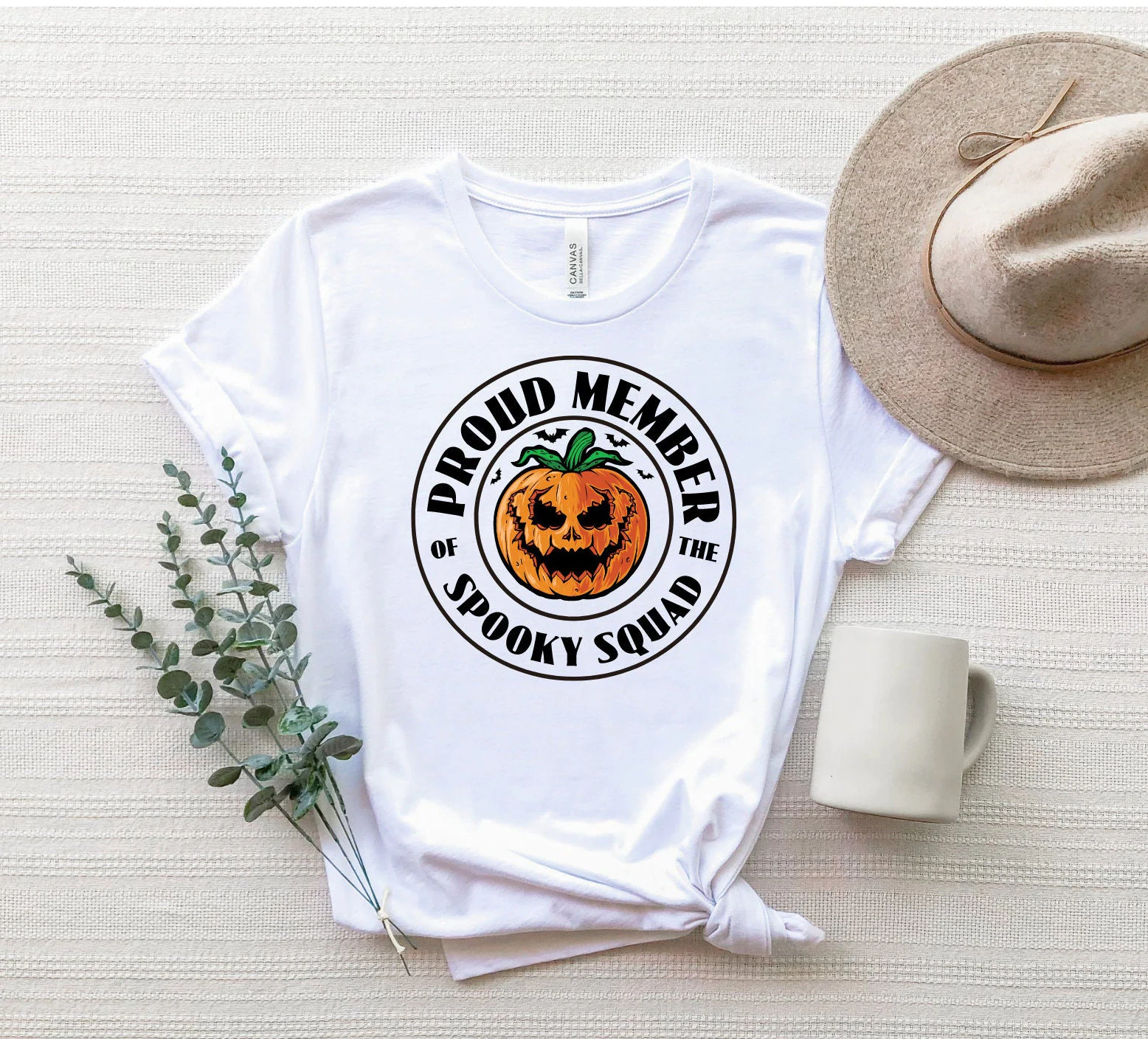 Proud Member Of The Spooky Squad Spooky Squad Scary Squad Spooky Pumpkin Halloween Unisex T-Shirt