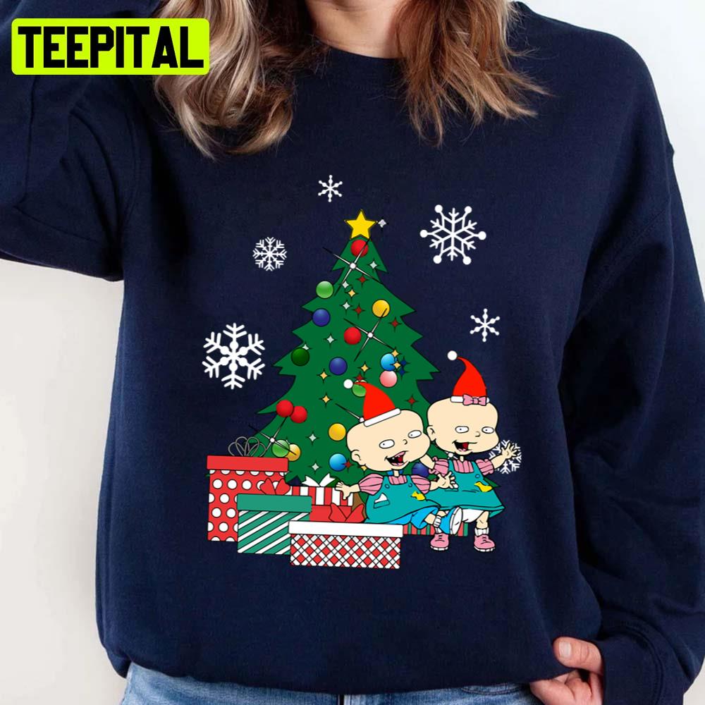 Proud Phil And Lil Around The Christmas Treel Chuckie Finster Rugrats Unisex Sweatshirt