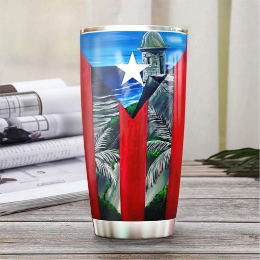 Puerto Rico Beach Stainless Steel Cup