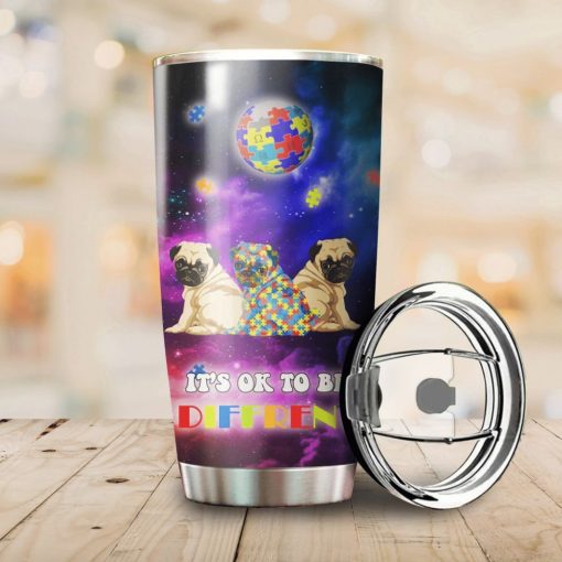 Pug Autism Stainless Steel Cup