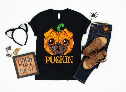 Pugkin Pug Halloween Shirt