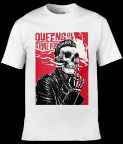 Queens of the Stone Age Inspired Classic White T-Shirt