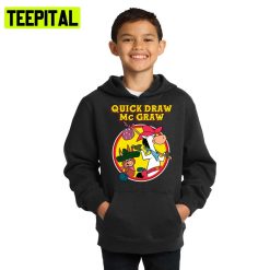 Quick Horse Draw Singer Boy Girl Retro Animation Hoodie