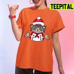 Raccoon Christmas Overcooked Graphic Unisex T-Shirt