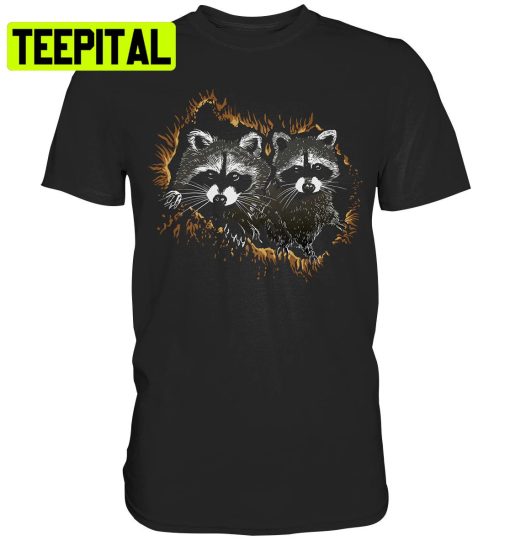 Raccoon Nature Camping Wild Animal Trending Unisex Shirt