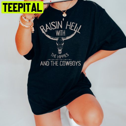 Raisin Hell With The Hippies Trending Unisex Shirt