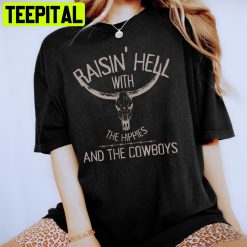 Raisin Hell With The Hippies Trending Unisex Shirt