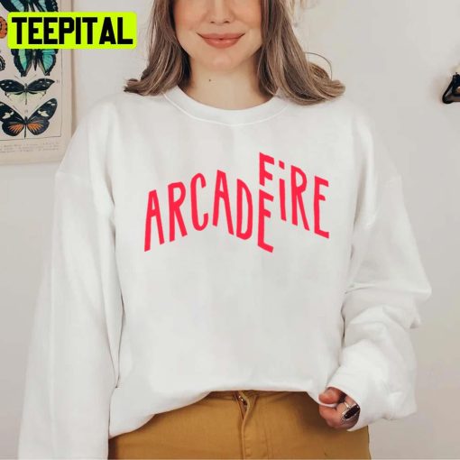 Red Logo Art Band Arcade Fire Unisex T-Shirt