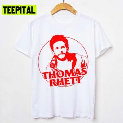 Red Portrait Art Thomas Rhett Singer Songwriter Unisex T-Shirt