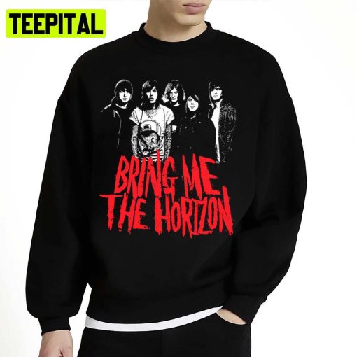 Red Text Art Bring Me The Horizon Unisex Sweatshirt