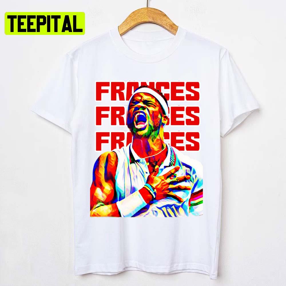 Red Text Frances Tiafoe Sports Tennis Unisex T-Shirt