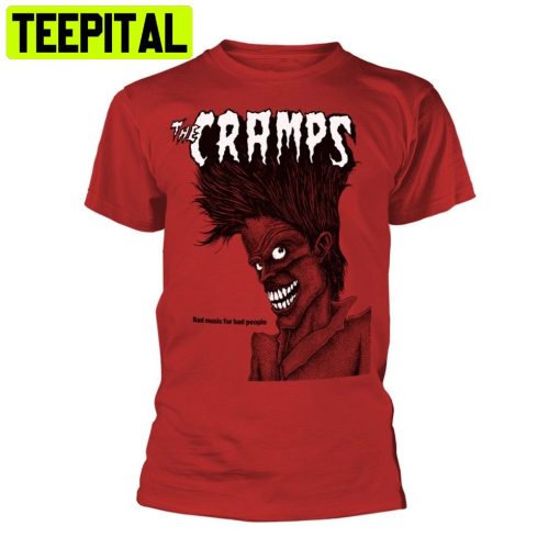 Red The Cramps Bad Music For Bad People Trending Unisex Shirt