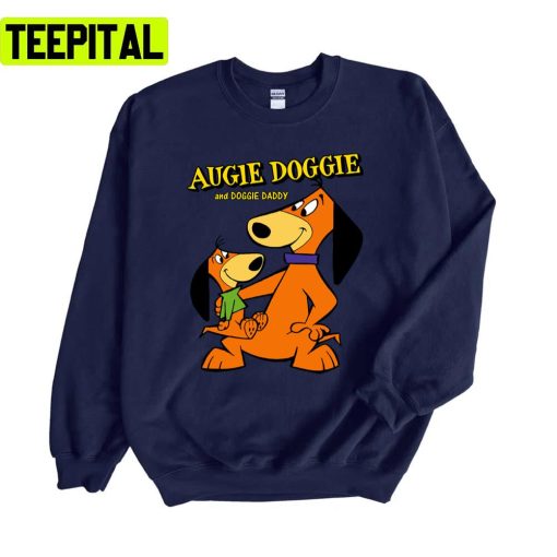 Retro 70s Cartoon Augie Doggie & Doggie Daddy Unisex Sweatshirt