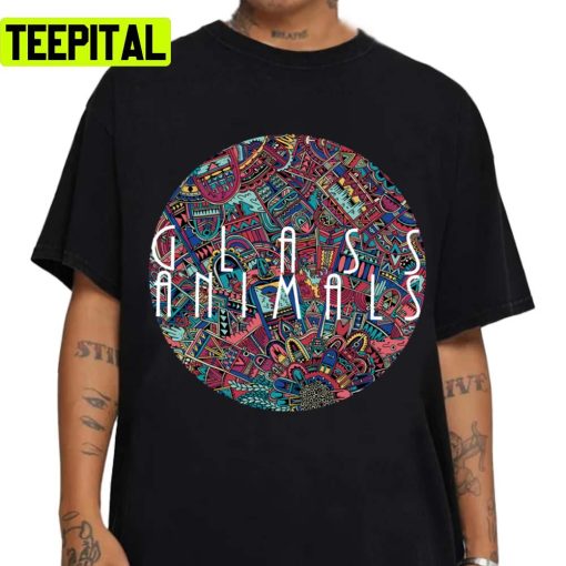 Retro Aesthetic Art Glass Animals Unisex T-Shirt