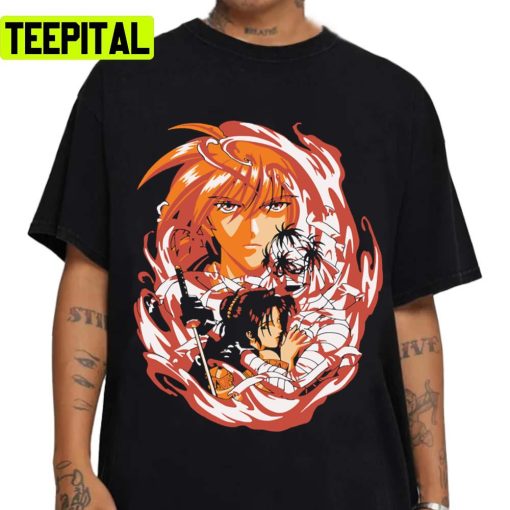 Retro Aesthetic Design Of Rurouni Kenshin Unisex T-Shirt