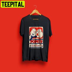 Retro Aesthetic With A Popeye Poster Trending Unisex Shirt