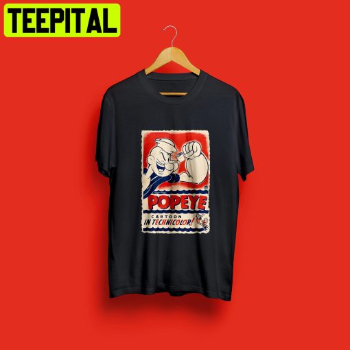 Retro Aesthetic With A Popeye Poster Trending Unisex Shirt