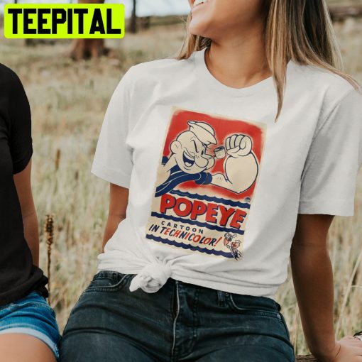 Retro Aesthetic With A Popeye Poster Trending Unisex Shirt