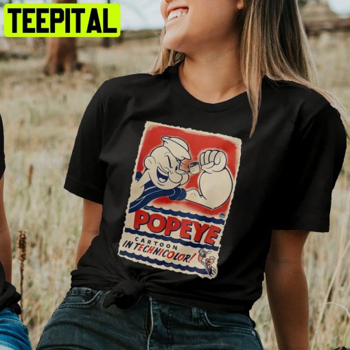 Retro Aesthetic With A Popeye Poster Trending Unisex Shirt