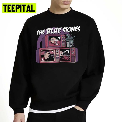 Retro Album Cover The Blue Stones Photograp Unisex Sweatshirt