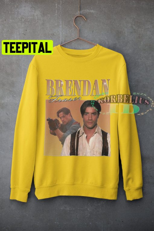 Retro Art Brendan Fraser Trending Unisex Shirt