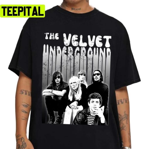 Retro Black And White Art The Velvet Underground Vintage Unisex Sweatshirt