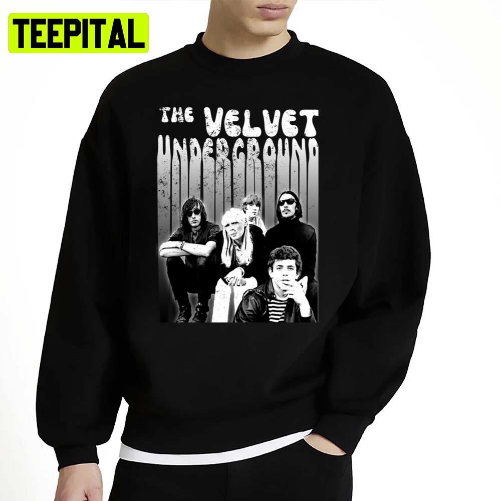 Retro Black And White Art The Velvet Underground Vintage Unisex