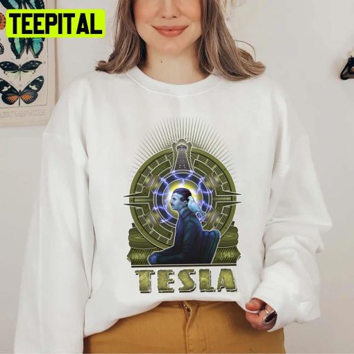 Retro Design Scientist Nikola Tesla Unisex T-Shirt