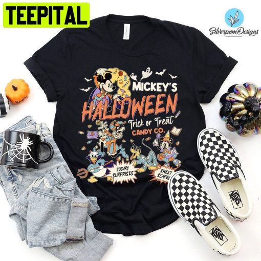 Retro Halloween Mickey Ghost HalloweenTrending Unisex Shirt