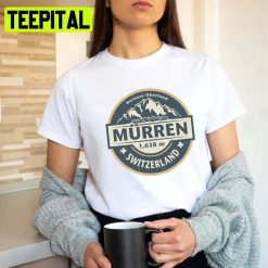 Retro Logo Murren Switzerland Design Unisex T-Shirt