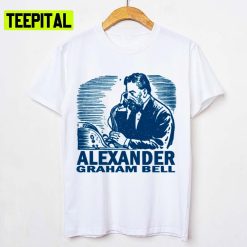 Retro Portrait Alexander Graham Bell Unisex T-Shirt