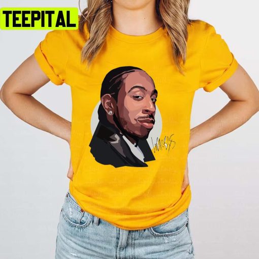 Retro Portrait Rapper Ludacris Signature Unisex T-Shirt