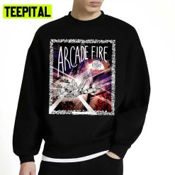 Retro Rock Song Arcade Fire Retro Music Band Unisex Sweatshirt