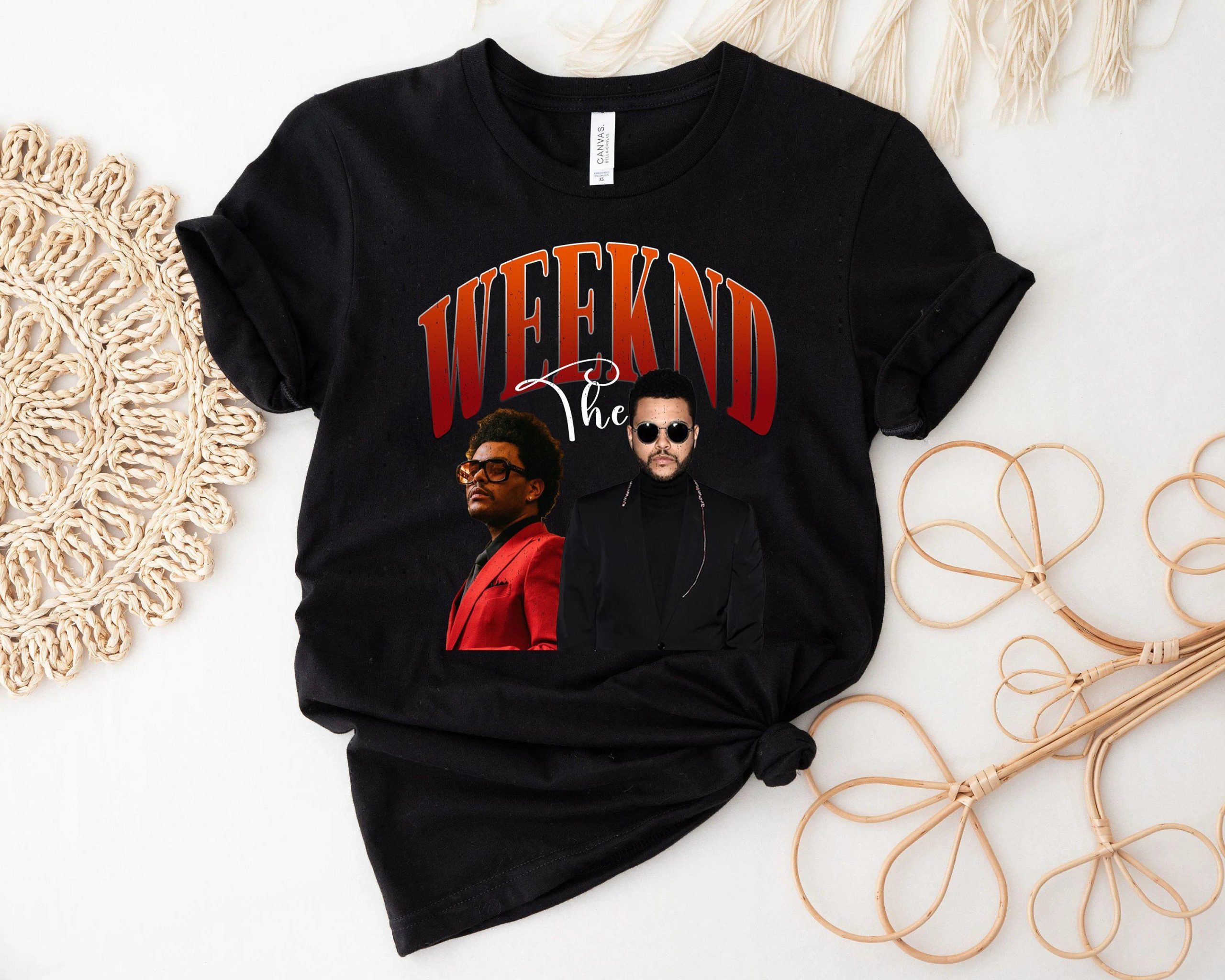 Retro The Weeknd Merch Starboy Hip Hop Graphic Unisex T-Shirt